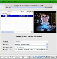 Bbaas DVD to Zune Converter screenshot